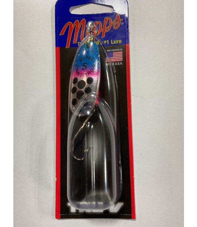 (CTV5PR TRTBK) MEPPS COMET TRU-V (SALMON RIVER LEGAL SINGLE) 1/2OZ RAINBOW TROUT BLACK DOTS