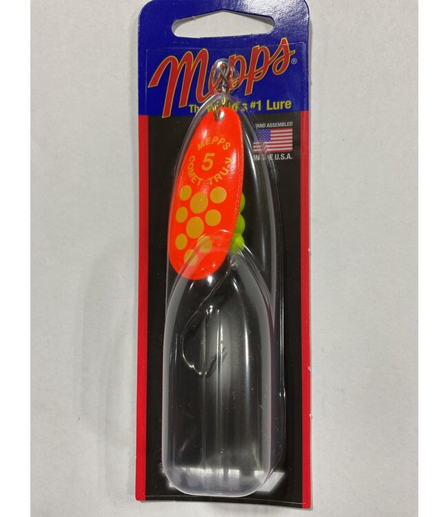 (CTV5PR TOCH) MEPPS COMET TRU-V (SALMON RIVER LEGAL SINGLE) 1/2OZ ORANGE CHARTREUSE DOTS