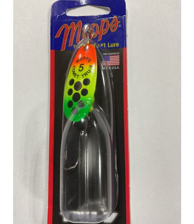 (CTV5PR TFTBK) MEPPS COMET TRU-V (SALMON RIVER LEGAL SINGLE) 1/2OZ FIRETIGER BLACK DOTS