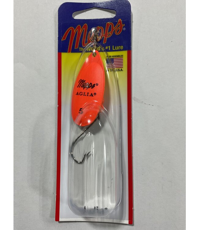 SHELDONS (MEPPS) (B5PR HO) MEPPS AGILA (SALMON RIVER LEGAL SINGLE) 1/2OZ HOT ORANGE