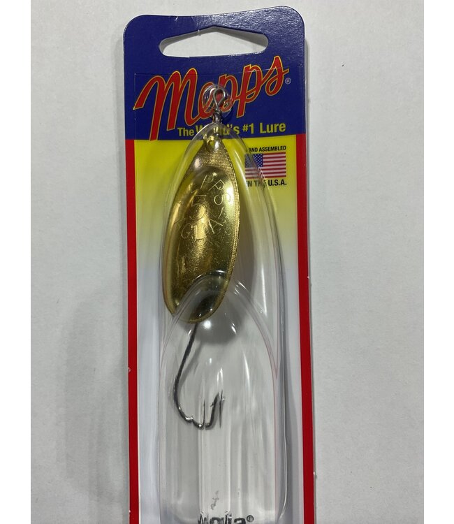 SHELDONS (MEPPS) (B5PR G) MEPPS AGILA (SALMON RIVER LEGAL SINGLE) 1/2OZ GOLD