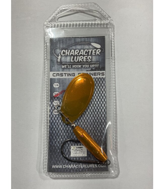 (CL-SP4-007) CHARACTER LURES CASTING SPINNERS 3/8OZ ORANGE