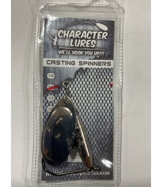 (CL-SP4-001) CHARACTER LURES CASTING SPINNERS 3/8OZ NICKEL