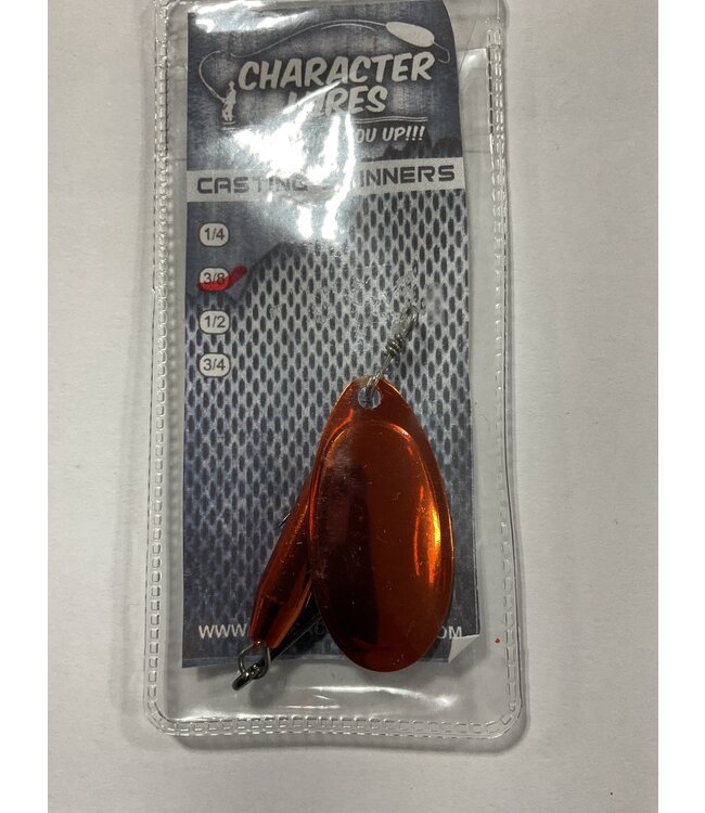 (CL-SP4-003) CHARACTER LURES CASTING SPINNERS 3/8OZ COPPER