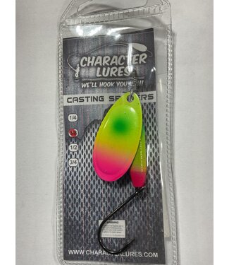 (CL-SP4-021) CHARACTER LURES CASTING SPINNERS 3/8OZ TOXIC
