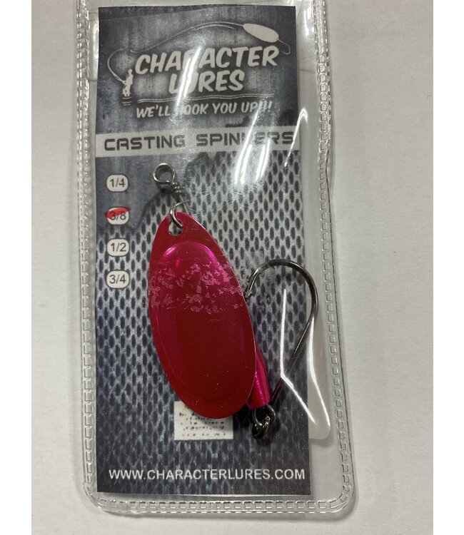 (CL-SP4-006) CHARACTER LURES CASTING SPINNERS 3/8OZ PINK