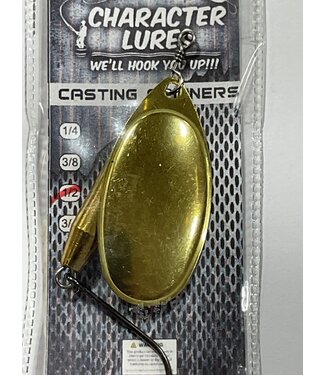 (CL-SP5-002) CHARACTER LURES CASTING SPINNERS 1/2OZ GOLD