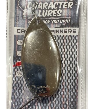 (CL-SP5-001) CHARACTER LURES CASTING SPINNERS 1/2OZ NICKEL