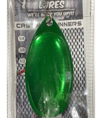 (CL-SP6-008) CHARACTER LURES CASTING SPINNERS 3/4OZ GREEN