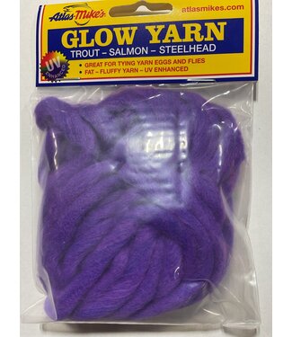 Atlas Mike's Atlas 77017 UV Glow Yarn, 144" Dark Purple