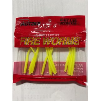 PAUTZKE BAIT CO., INC. PAUTZKE FIRE WORM CHARTREUSE 15CT