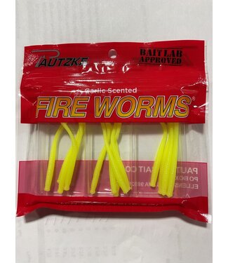 PAUTZKE BAIT CO., INC. PAUTZKE FIRE WORM CHARTREUSE 15CT