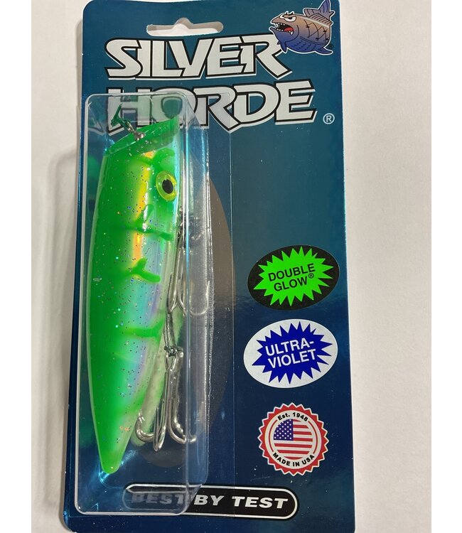 SILVER HORDE FISHING SUPPLIES SILVER HORDE 5 SUPER PEARL UV GLOW / GREEN LIGHTNING