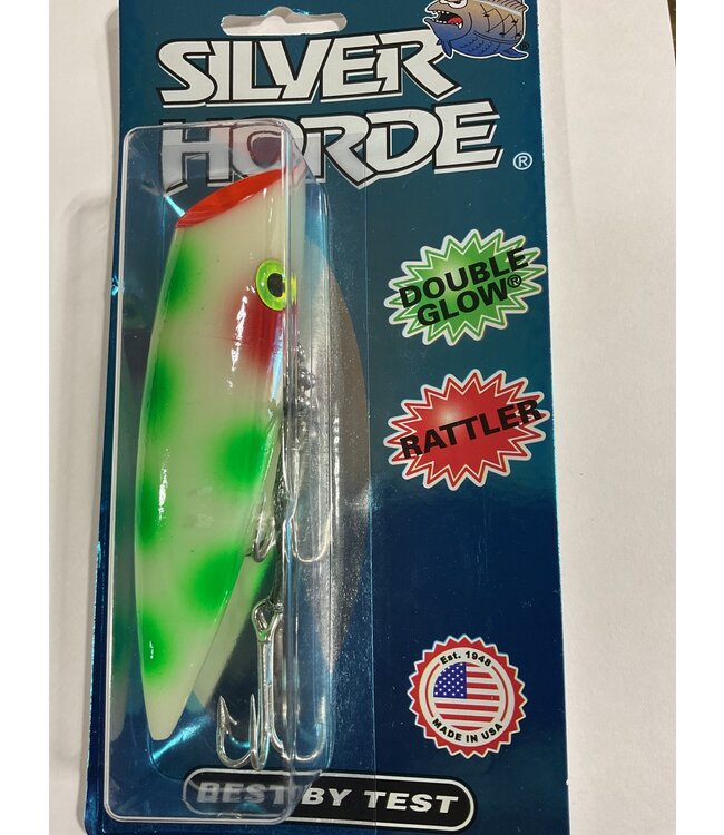 SILVER HORDE 5 w/RATTLE GLOW GREEN DOTS