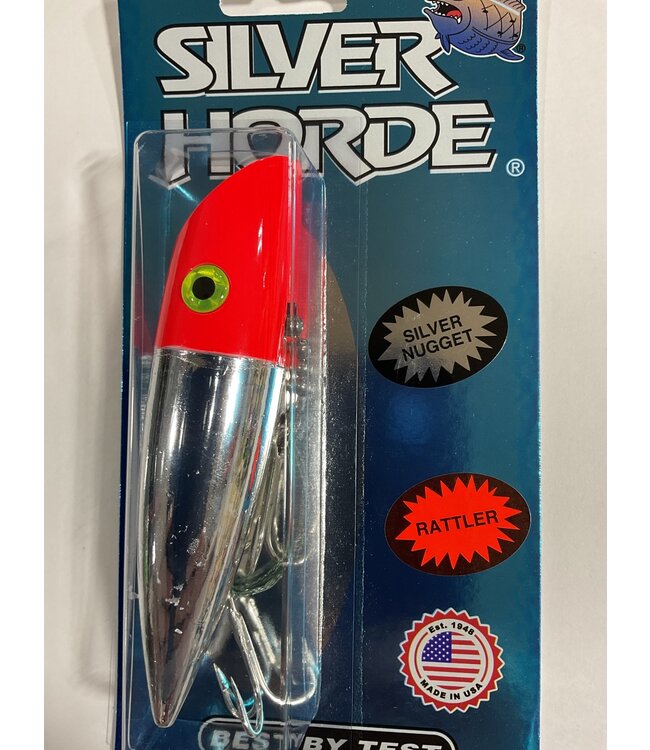 SILVER HORDE FISHING SUPPLIES SILVER HORDE 5 w/RATTLE SILVER RED HEAD