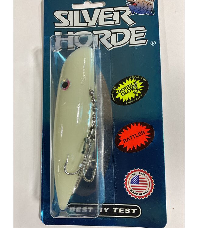 SILVER HORDE FISHING SUPPLIES SILVER HORDE 5 W/RATTLE DOUBLE EX GLOW