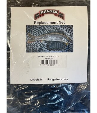 RANGER REPLACEMENT NET XL FITS HOOP TO 28”X15”DEEP