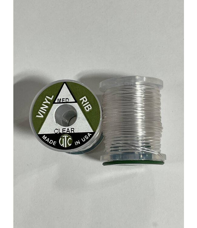 (VRM000) VINYL "D" RIB, MEDIUM, CLEAR