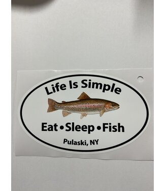 LIFE IS SIMPLE EAT>SLEEP>FISH