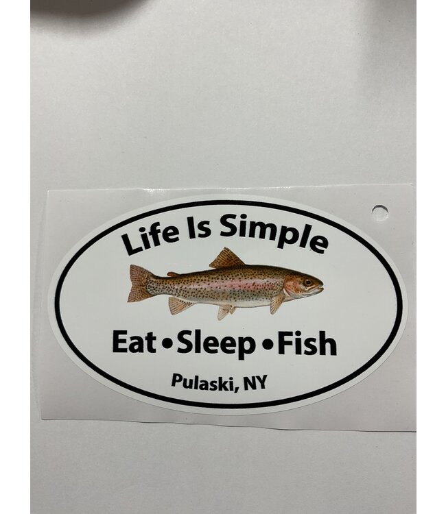 LIFE IS SIMPLE EAT>SLEEP>FISH