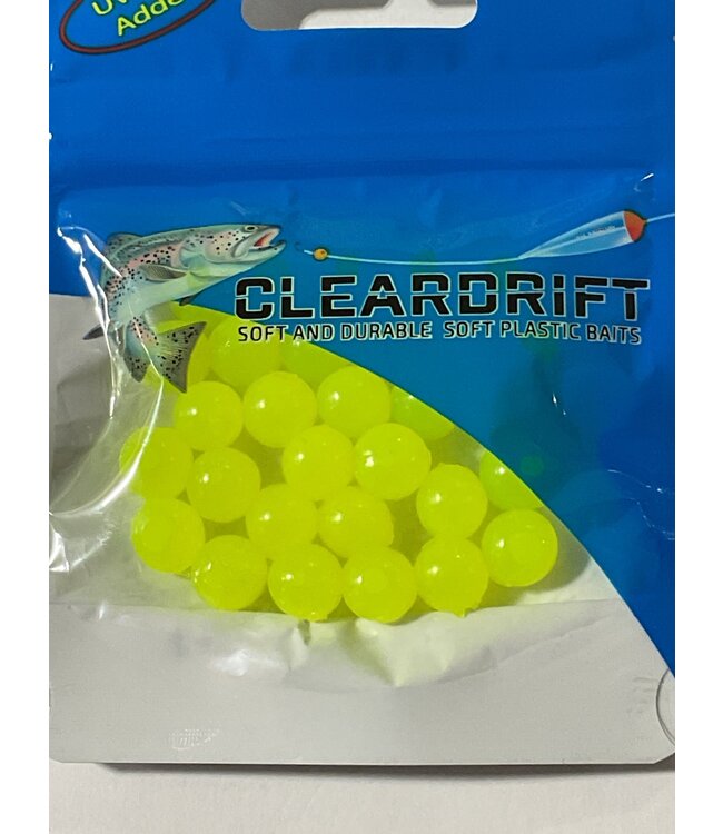 Cleardrift Solid Soft Bead Bright Chartreuse 10 mm