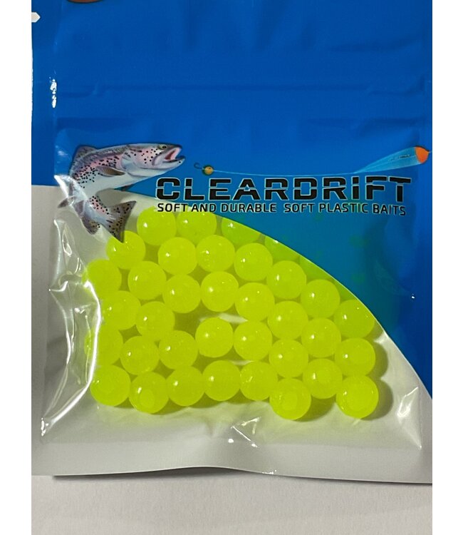 Cleardrift Solid Soft Bead Bright Chartreuse 8mm