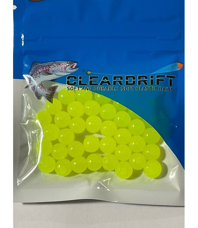 CLEARDRIFT Cleardrift Solid Soft Bead Bright Chartreuse 8mm