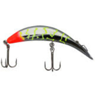 YAKIMA BAIT COMPANY YAKIMA FLATFISH M2 METALLIC SILVER FLAME CHARTREUSE