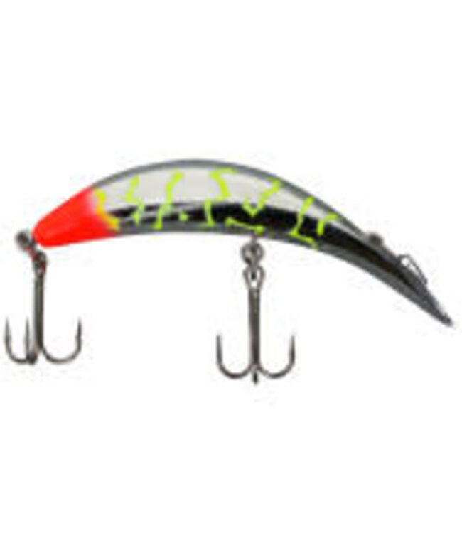 YAKIMA BAIT COMPANY YAKIMA FLATFISH M2 METALLIC SILVER FLAME CHARTREUSE