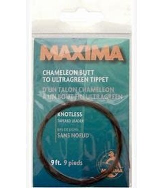 MAXIMA KNOTLESS TAPERED LEADER CHAMELEON 1X