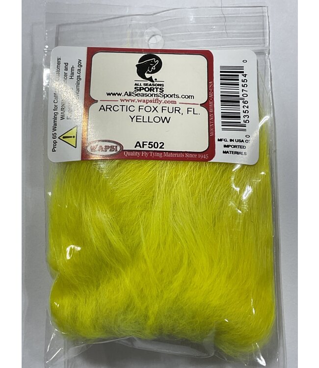 Wapsi (AF502) ARCTIC FOX FUR, FL. YELLOW