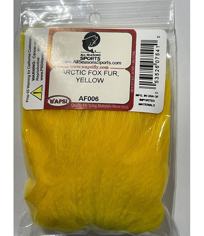 Wapsi (AF006) ARCTIC FOX FUR, YELLOW