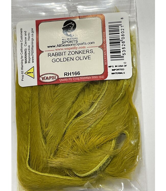 Wapsi (RH166) RABBIT ZONKERS, GOLDEN OLIVE