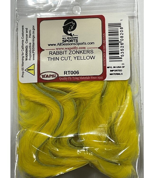 Wapsi (RT006) RABBIT ZONKERS THIN CUT, YELLOW