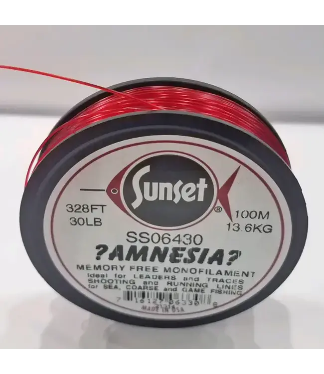 (AM1025) AMNESIA SHOOTING MONO  FL RED  25LB 328' 100M