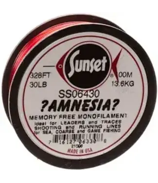 SUNSET SUNSET AMNESIA SHOOTING MONO  FL RED  40LB (AM1040)