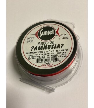 (AM1025) AMNESIA SHOOTING MONO  FL RED  25LB 200' 61M