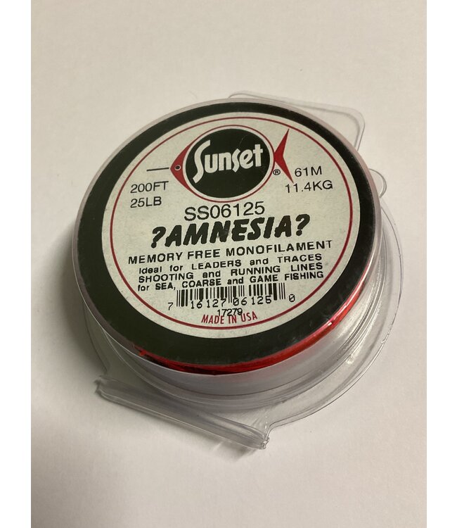 (AM1025) AMNESIA SHOOTING MONO  FL RED  25LB 200' 61M
