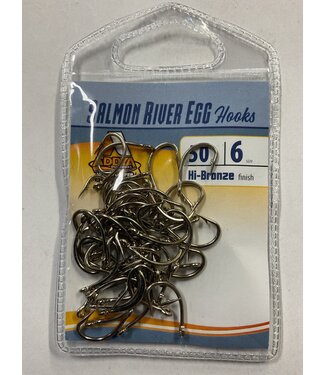 Addya Outdoors Inc. ADDYA SALMON RIVER EGG HOOKS HI-BRONZE SZ 6 100PK