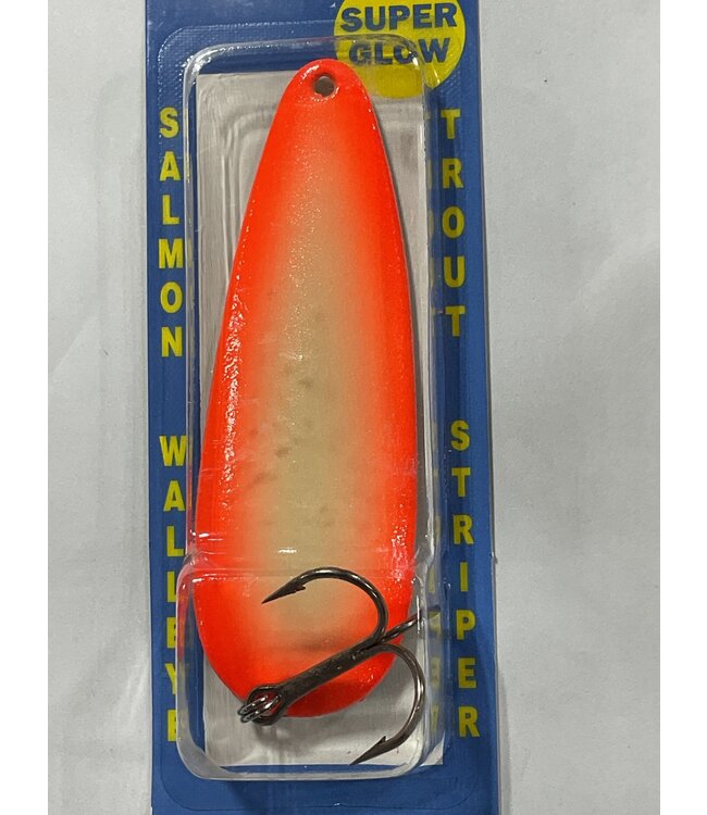 Moonshine Lures Casting Spoon 1oz Agent Orange