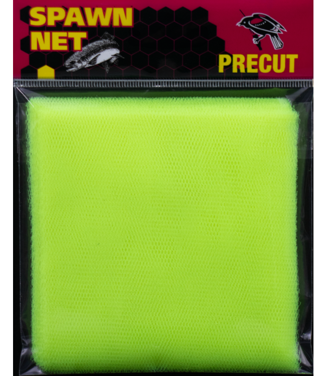 REDWING PRECUT SPAWN NET 4" SQUARE CHARTREUSE