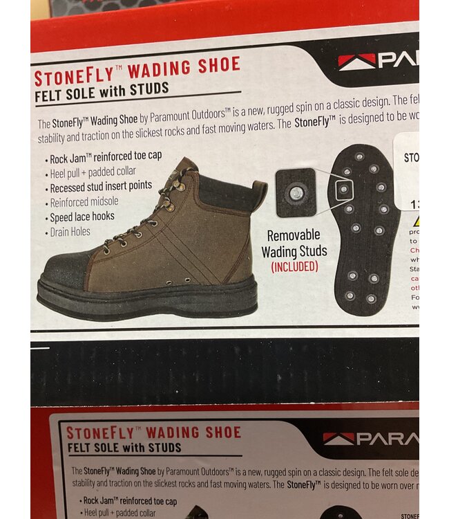 Paramount Paramount Stonefly Men's Felt Sole Wading Shoe Size 13