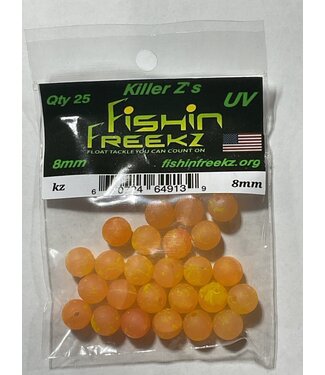 FISHIN FREEKZ  KILLER Z'S   UV 8MM