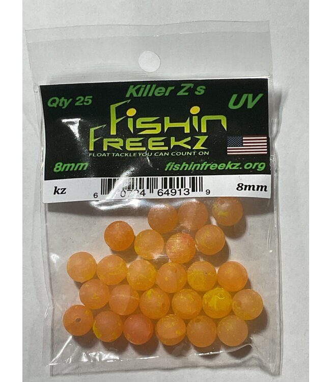 FISHIN FREEKZ  KILLER Z'S   UV 8MM