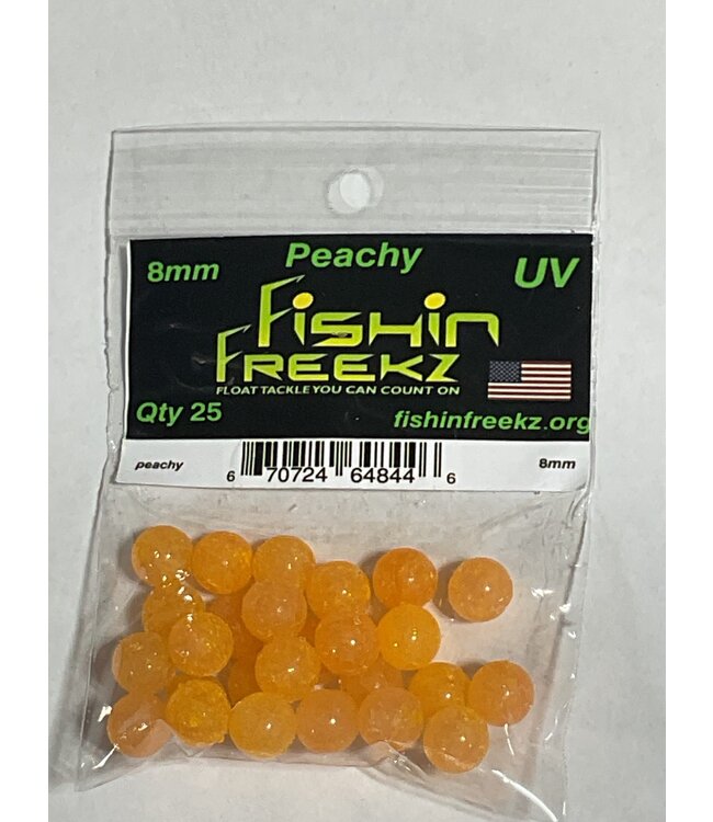 FISHIN FREEKZ UV PEACHY 8MM