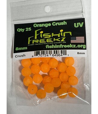 FISHIN FREEKZ  ORANGE CRUSH UV 8MM