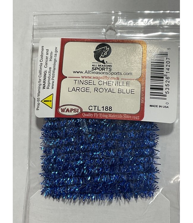 Wapsi (CTL188) TINSEL CHENILLE LARGE, ROYAL BLUE