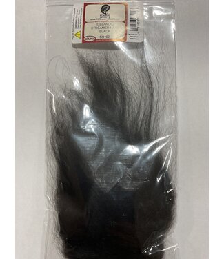 (SH100) STREAMER HAIR, BLACK
