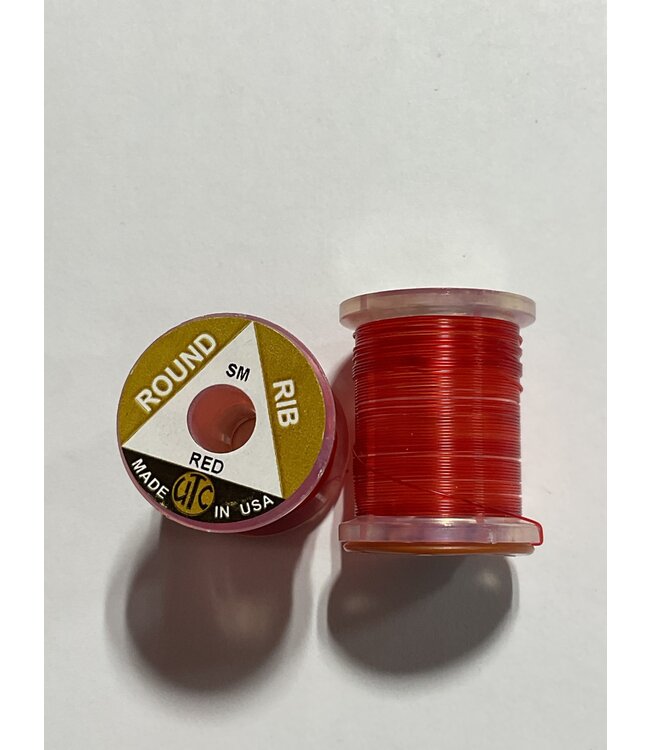 (VOS056) VINYL ROUND RIB, SMALL RED