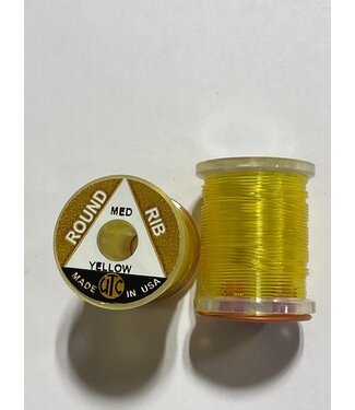 (VOM006) VINYL ROUND RIB, MEDIUM YELLOW